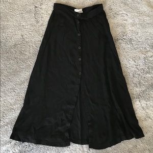 Black UO button skirt